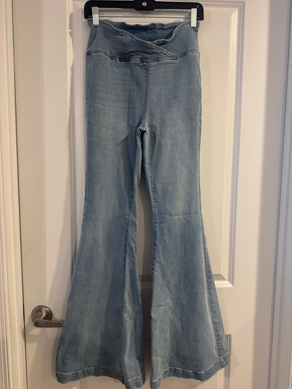 Free People Light Blue Super Flare Women's Jeans